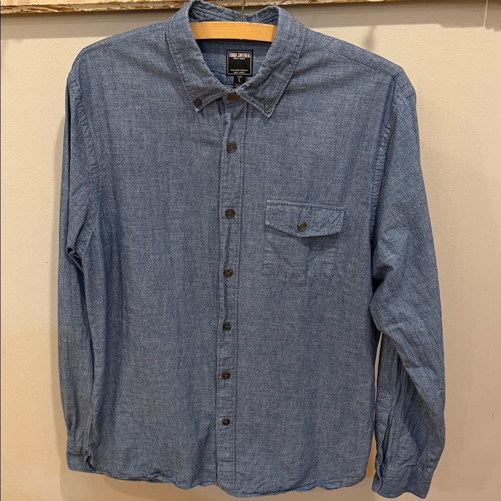 Todd Snyder Denim Cotton Shirt‎ Size Large